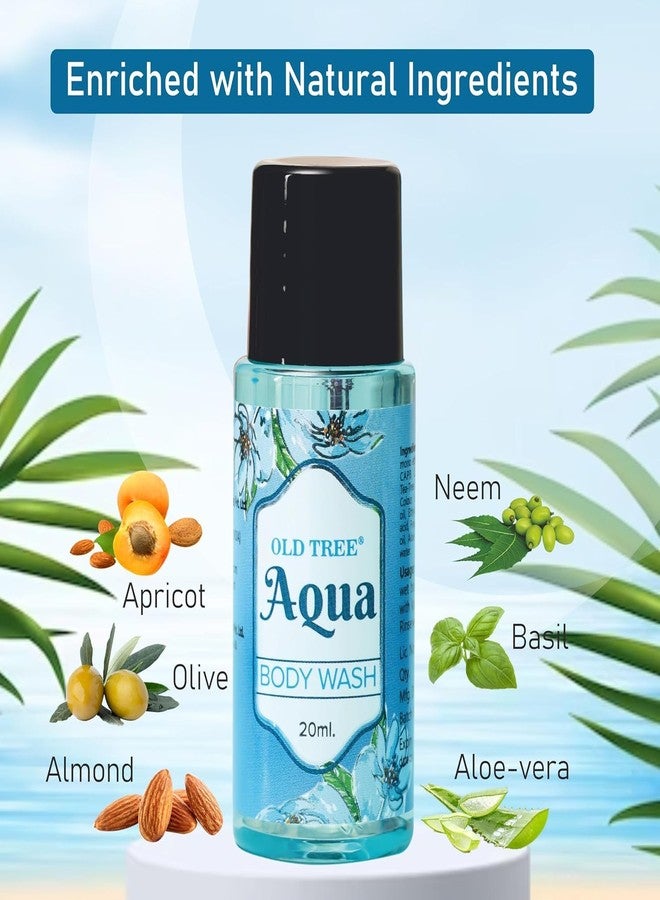 أولد تري مجموعة مستلزمات استحمام فندق أولد تري أكوا شامبو 20 مل - زجاجة شامبو صغيرة الحجم للسفر (عبوة واحدة) للفنادق ودور الضيافة والسفر - Image 4