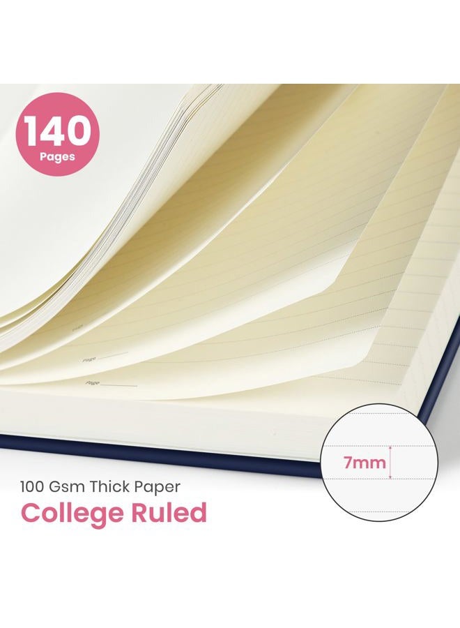Taja Lined Spiral Notebook Journal for Women A5(5.8" × 8.3"), Cute Hardcover Notebook for Work, School & Note Taking, Pretty College Ruled Journal for Writing, 140 Pages, Midnight Jungle - Image 2