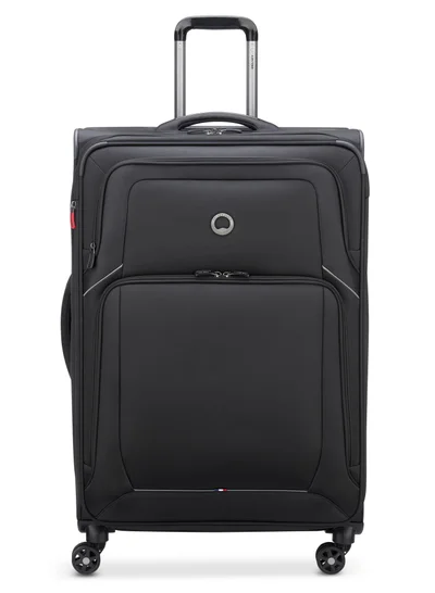 DELSEY Paris Optimax Lite 78.5cm Softcase 4 Double Wheel Expandable Check-In Luggage Trolley Black