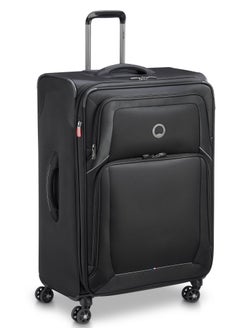 DELSEY Paris Optimax Lite 78.5cm Softcase 4 Double Wheel Expandable Check-In Luggage Trolley Black  - Image 2