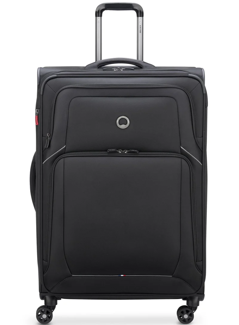 ديلسي _باريس أوبتيمكس لايت 78.5 سم حقيبة سفر سوفت كيس بعجلات مزدوجة قابلة للتوسيع أسود