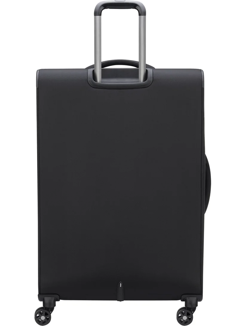 ديلسي _باريس أوبتيمكس لايت 78.5 سم حقيبة سفر سوفت كيس بعجلات مزدوجة قابلة للتوسيع أسود