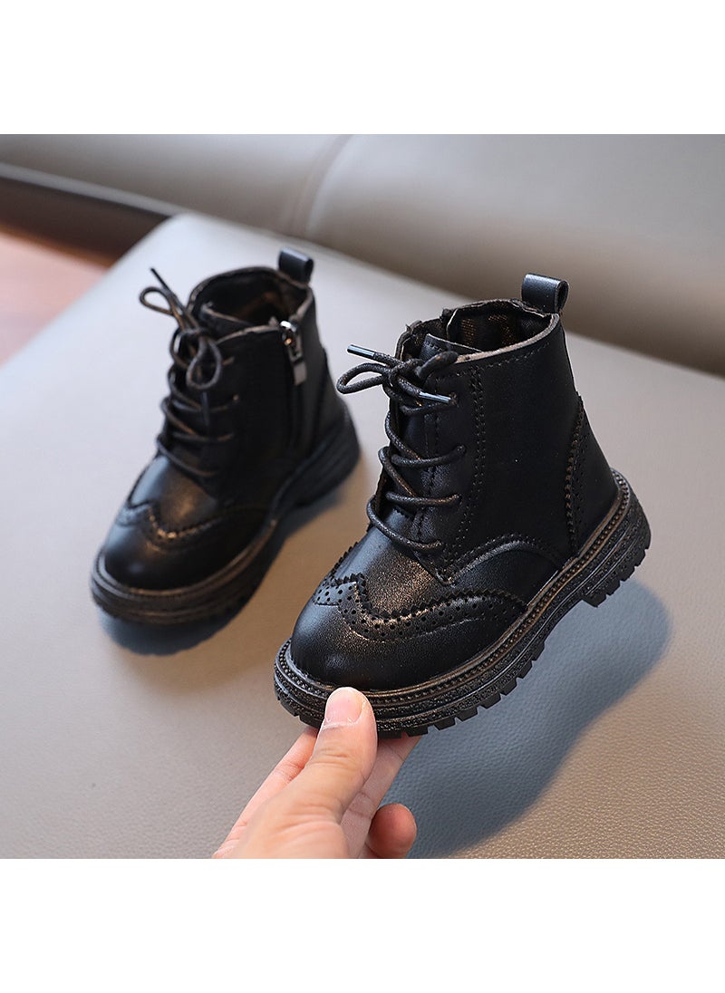 Generic 2022 Kids Autumn New Martin Boots XM223 Black 