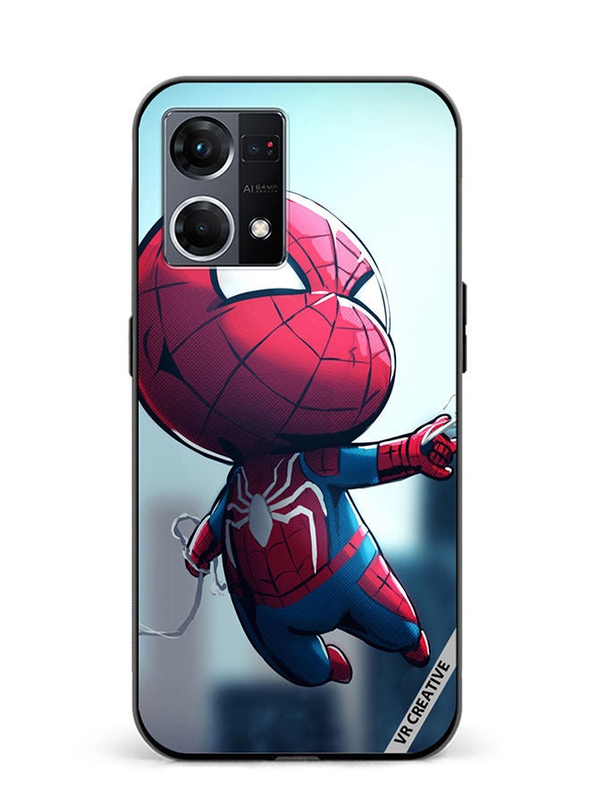 VR CREATIVE Protective Case Cover For Oppo Reno8 4G Spiderman Design Multicolour - Image 1