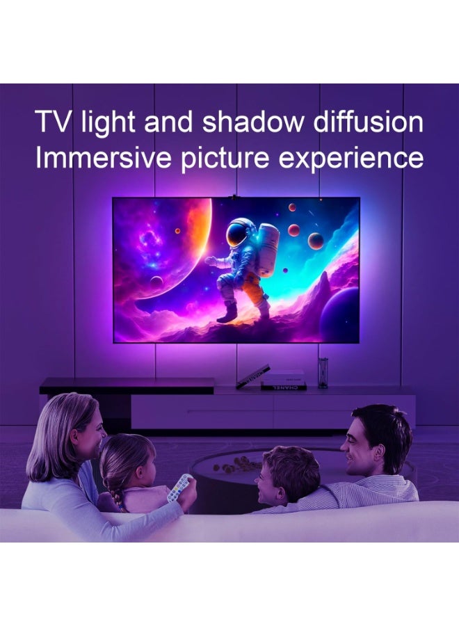 Beauty beast ﻿ Beauty beast Immersion TV Backlights with Camera, Smart Ambient TV Strip RGB Backlights Led Strip Light Lamp Living Room Strip LED (5 meter) - Image 5