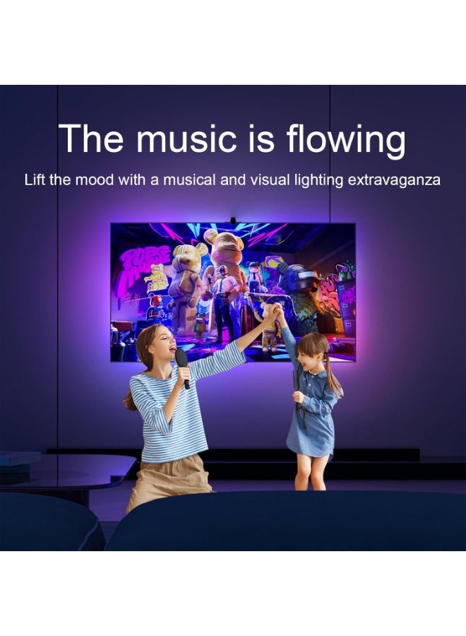 Beauty beast ﻿ Beauty beast Immersion TV Backlights with Camera, Smart Ambient TV Strip RGB Backlights Led Strip Light Lamp Living Room Strip LED (5 meter) - Image 4