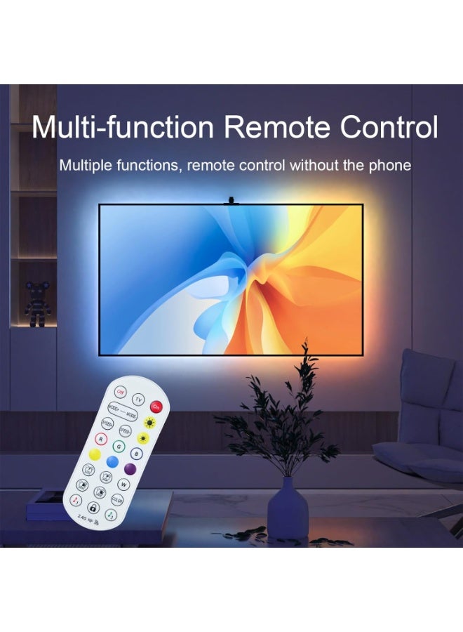 Beauty beast ﻿ Beauty beast Immersion TV Backlights with Camera, Smart Ambient TV Strip RGB Backlights Led Strip Light Lamp Living Room Strip LED (5 meter) - Image 2