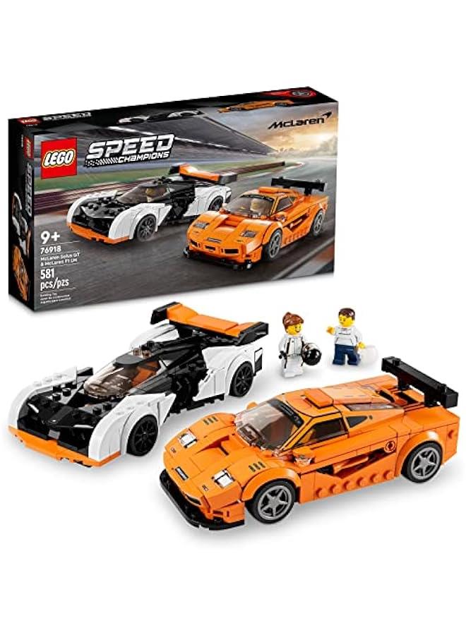 Arabest McLaren Solus GT & F1 LM 76918 Race Car Model Building Kit - Iconic Hypercar Collectible Set for Kids Ages 9+, Great Gift for Boys and Girls in 2023 - Image 1