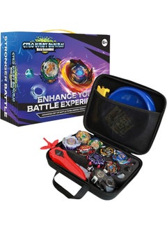 Gyro Burst Samurai Metal Assembled Set of 8 Spinning Top with Launcher 2-Way, Bey Battling Top for Boys with Organizer Bag, Gyro Spinner Burst Combat Fighting Toy, BeyBlade Burst Set Kids Battle Toys for Competition - pzsku/Z65955F52DE71522B22CCZ/45/_/1738411221/7da54df7-8547-4137-bec6-4eb325948d89