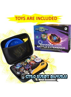 Gyro Burst Samurai Metal Assembled Set of 8 Spinning Top with Launcher 2-Way, Bey Battling Top for Boys with Organizer Bag, Gyro Spinner Burst Combat Fighting Toy, BeyBlade Burst Set Kids Battle Toys for Competition - pzsku/Z65955F52DE71522B22CCZ/45/_/1738411292/a005d2d7-d015-44c0-8025-98eee4c53266