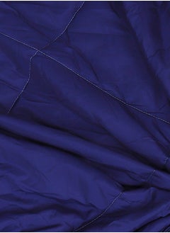 Status Contract Reversible Solid Comforter Double Bed Blanket for Winter//Double/GSM- 220, Dark Blue-Red, 220 X 240 Cm  - Image 5