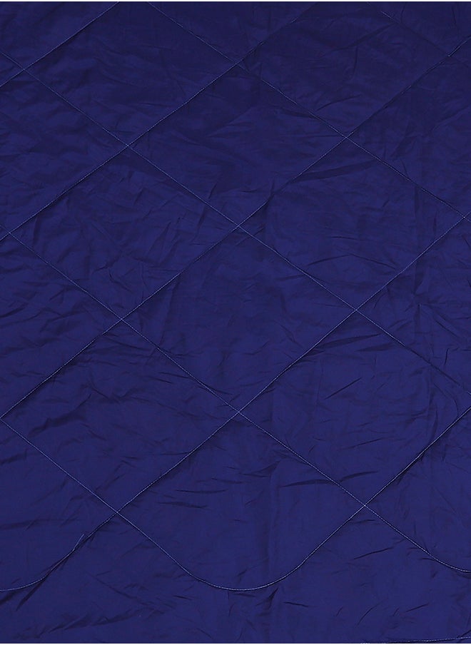 Status Contract - Reversible Solid Comforter Double Bed Blanket for Winter//Double/GSM- 220, Dark Blue-Red, 220 X 240 Cm - Image 1
