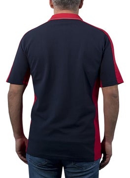 Şensel Sensel, Polo Neck T-Shirt, Navy Blue-Red -136E1392- Tshirt  - Image 3