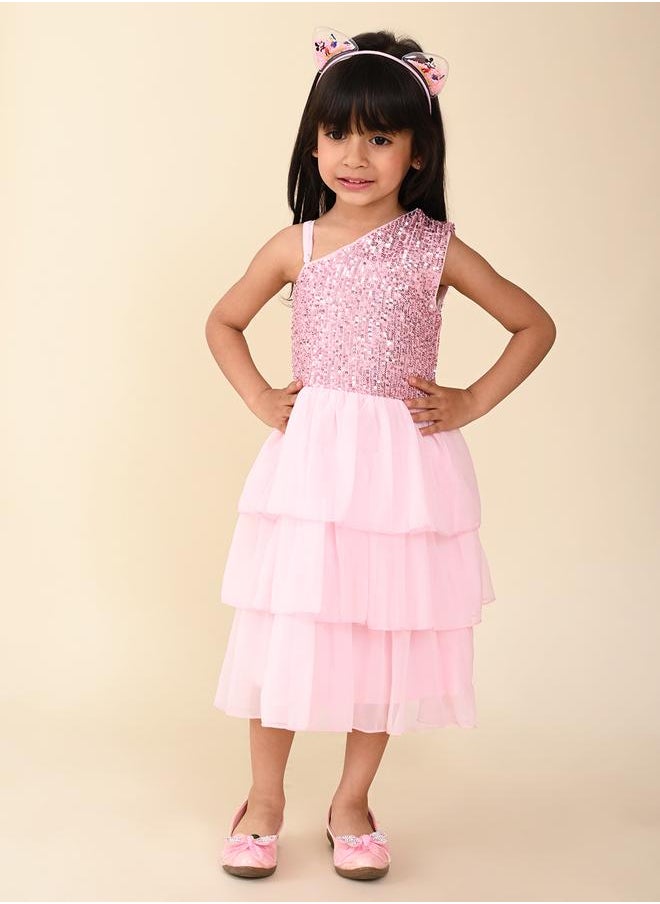 LILPICKS Pink Girls Wear Dresses  - Image 5