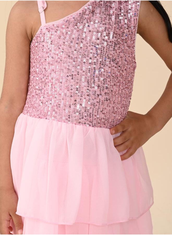 LILPICKS Pink Girls Wear Dresses  - Image 3