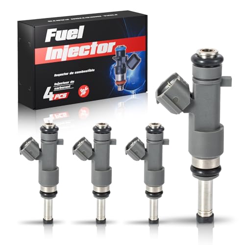 ENA Fuel Injector for FJ744 16600EA00A 16600EA000 Set of 4 Compatible with Nissan Frontier 20052008 2009 2010 2011 2012 2013 2014 2015 2016 2017 2018 2019 NP300 2020 XTrail 2005 2006 L4 25L - Image 1