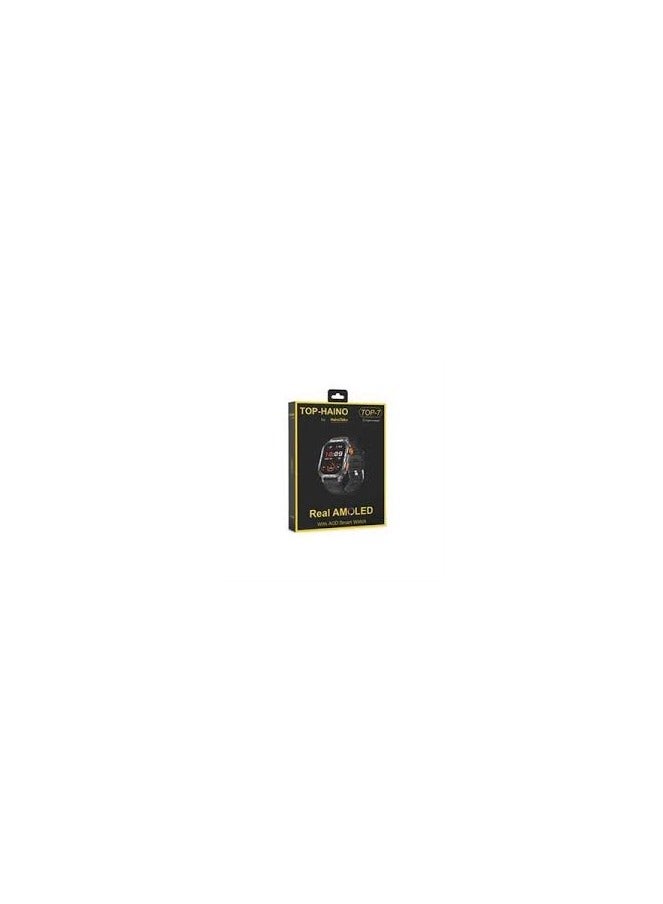 Haino Teko Haino Teko Top-7 Watch Black Color Real AMOLED Screen Strong and Classic Elegant Design Support Bluetooth Calls Support Wireless Charging Water Resistant Powerful Battery Lasts 3 to 5 Days - Image 2