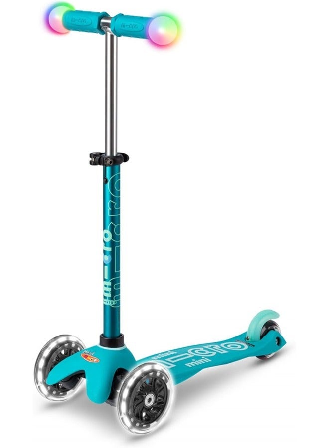 Micro Mini Micro Deluxe Magic Scooter Aqua | Deluxe Magic Scooter | Magic Scooter | Scooter for Kids | Scooters | Kids Scooter - Image 1