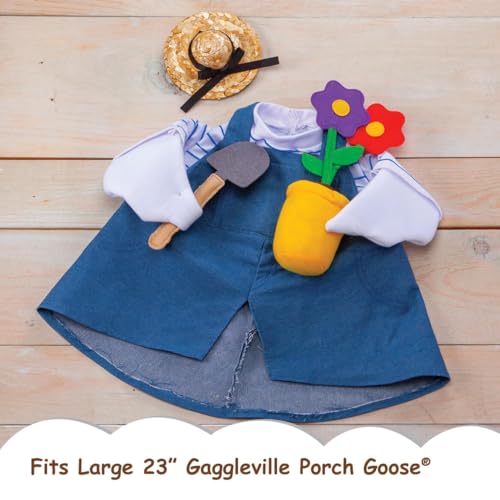 Fox Valley Traders Gaggleville Gardener Goose Outfit, Fits Large 23" H Statue - Image 3