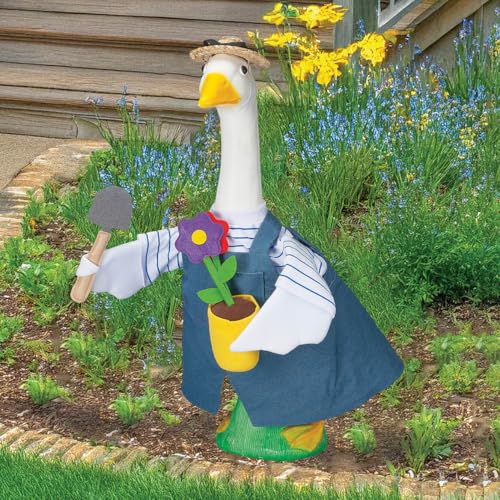 Fox Valley Traders Gaggleville Gardener Goose Outfit, Fits Large 23" H Statue - Image 5