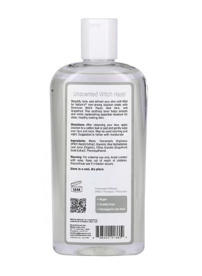 mild by Nature Witch Hazel Unscented AlcoholFree 12 fl oz 355 ml - Image 2