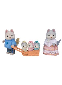 Calico Critters Calico Critters Husky Family - Set of 5 Collectible Doll Figures for Ages 3+  - Image 2