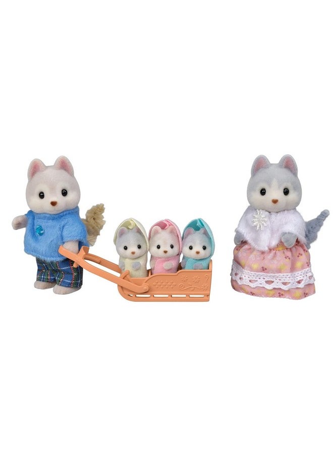 Calico Critters - Calico Critters Husky Family - Set of 5 Collectible Doll Figures for Ages 3+ - Image 1