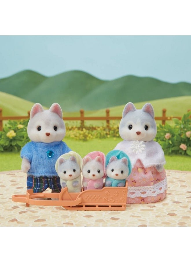 Calico Critters - Calico Critters Husky Family - Set of 5 Collectible Doll Figures for Ages 3+ - Image 1