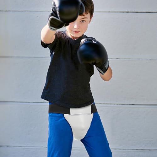 POPETPOP Boxing Groin Protector for Kids: Absorbing Taekwondo Groin Protector Cup - Boxing Cup for Kickboxing, Karate Fighting Training - Taekwondo Sparring Gear for Boy&Girl - Image 2