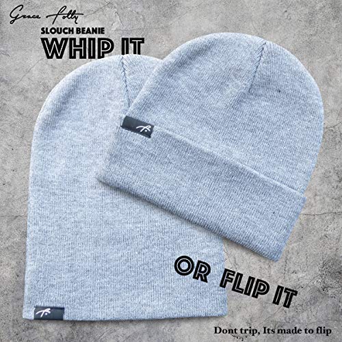 Grace Folly Slouch Beanie Hat Winter Cap for Men or Women (Many Colors) (Black) - Image 3