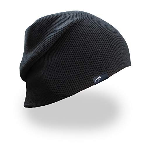 Grace Folly Slouch Beanie Hat Winter Cap for Men or Women (Many Colors) (Black) - Image 5