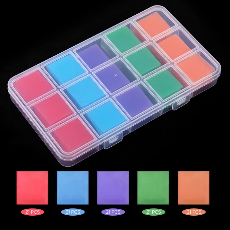 Motroce 105 PCS Diamond Painting Glue Clay, Colorful Diamond Painting Wax, Diamond Art Wax Glue Clay Set for DIY Diamond Art Accessories and Tools for Embroidery Accessories, 5 Colors - Image 3