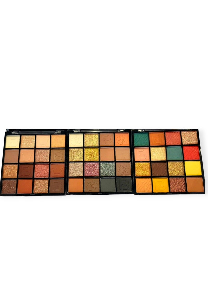 Fb Fancy Beauty 3-Piece Eyeshadow Palette Set - Attractive colors to diversify your everyday looks and special occasions - Image 3