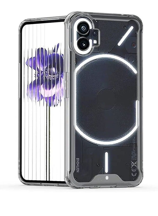 ELTRAZONE Case Cover Compatible for Nothing Phone 1 Case, Soft TPU + Hard Acrylic, Anti-Scratch Transparent Simple, No Yellowing Protective Case - Image 1