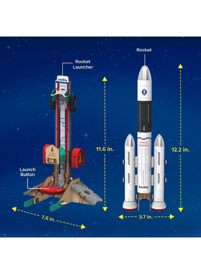 Smartivity Rocket Launcher Kit for Kids 6 7, 8, 9, 10, 11, 12 Years Old | Build Your Own Rocket and Launcher | Birthday Gifts for Boys & Girls | DIY STEM Science Toy for Kids 6-12 Years-Multicolor - Image 4