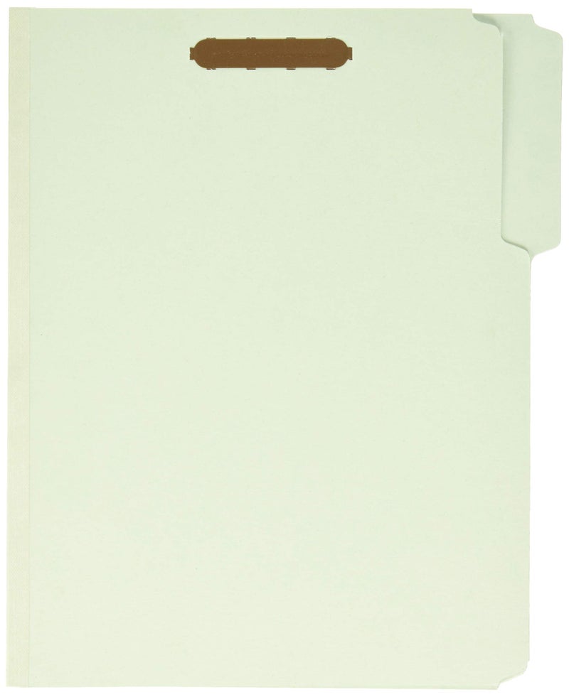 Pendaflex Pressboard Fastener Folders 2 Fasteners Letter Size Light Green 1 Expansion 13Cut in Left Right Center Positions 25 Per Box 17178EE