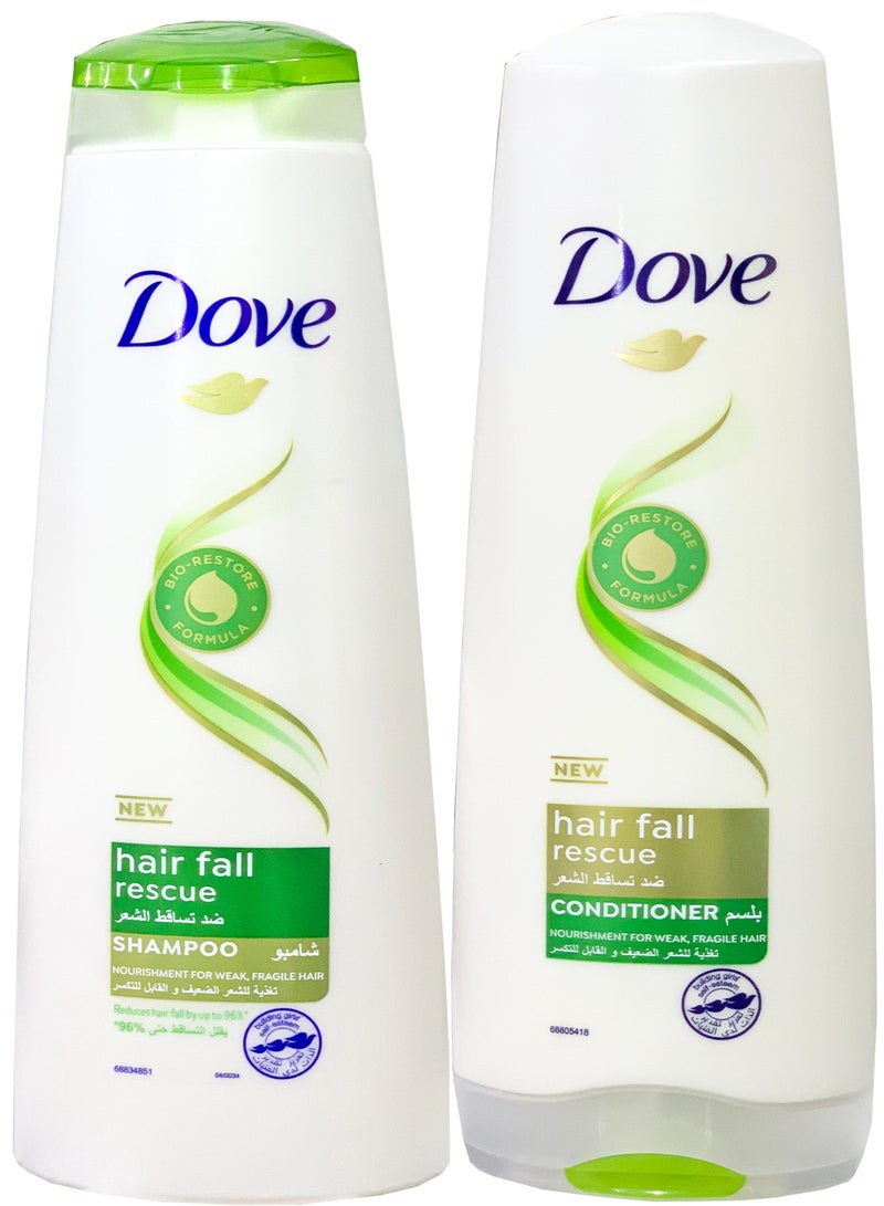 دوف شامبو دوف لمنع تساقط الشعر وتغذية الشعر الضعيف والهش + بلسم لمنع تساقط الشعر وتغذية الشعر الضعيف والهش 700 مل