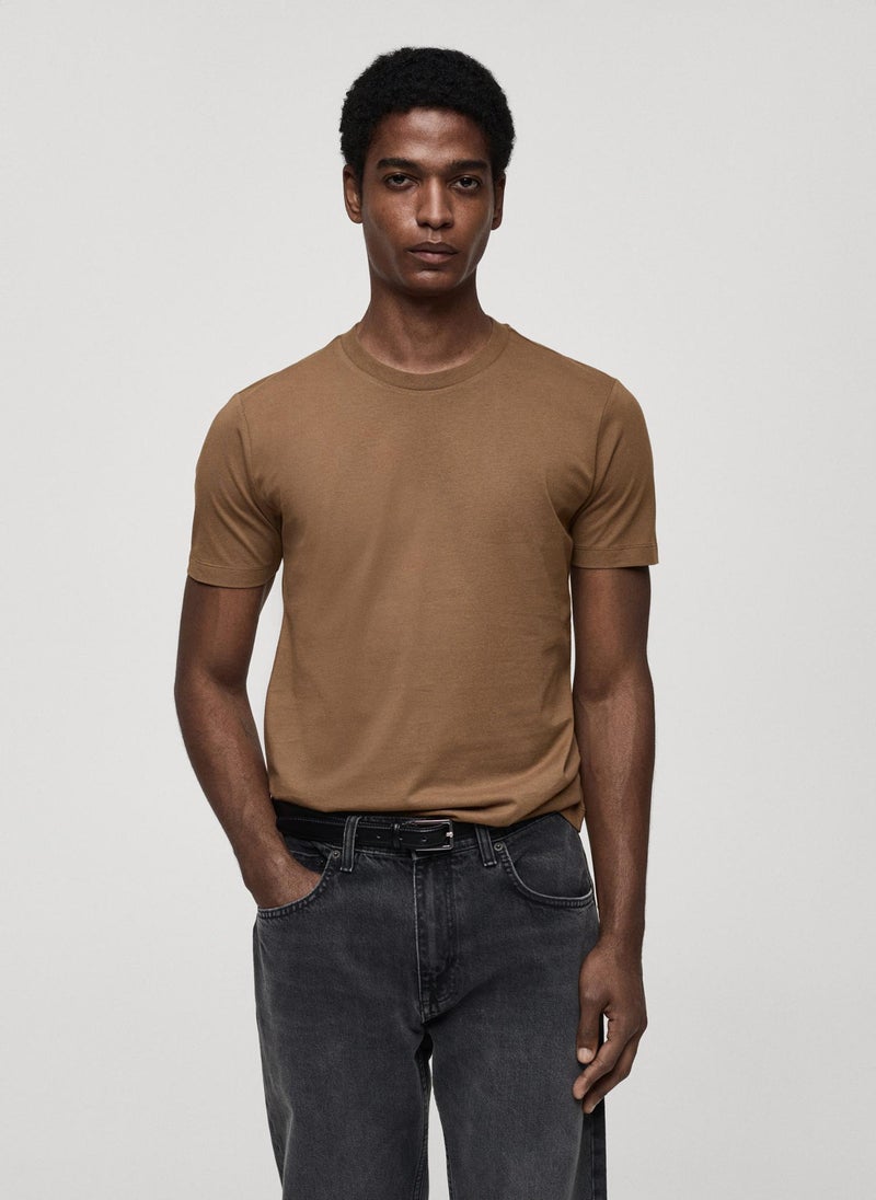 Mango Man Essential Crew Neck T-Shirt  - Image 1