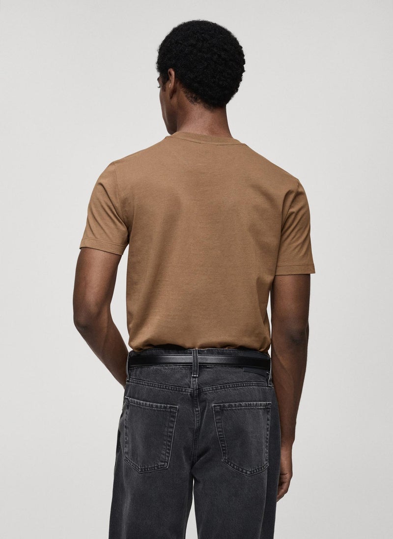 Mango Man Essential Crew Neck T-Shirt  - Image 2