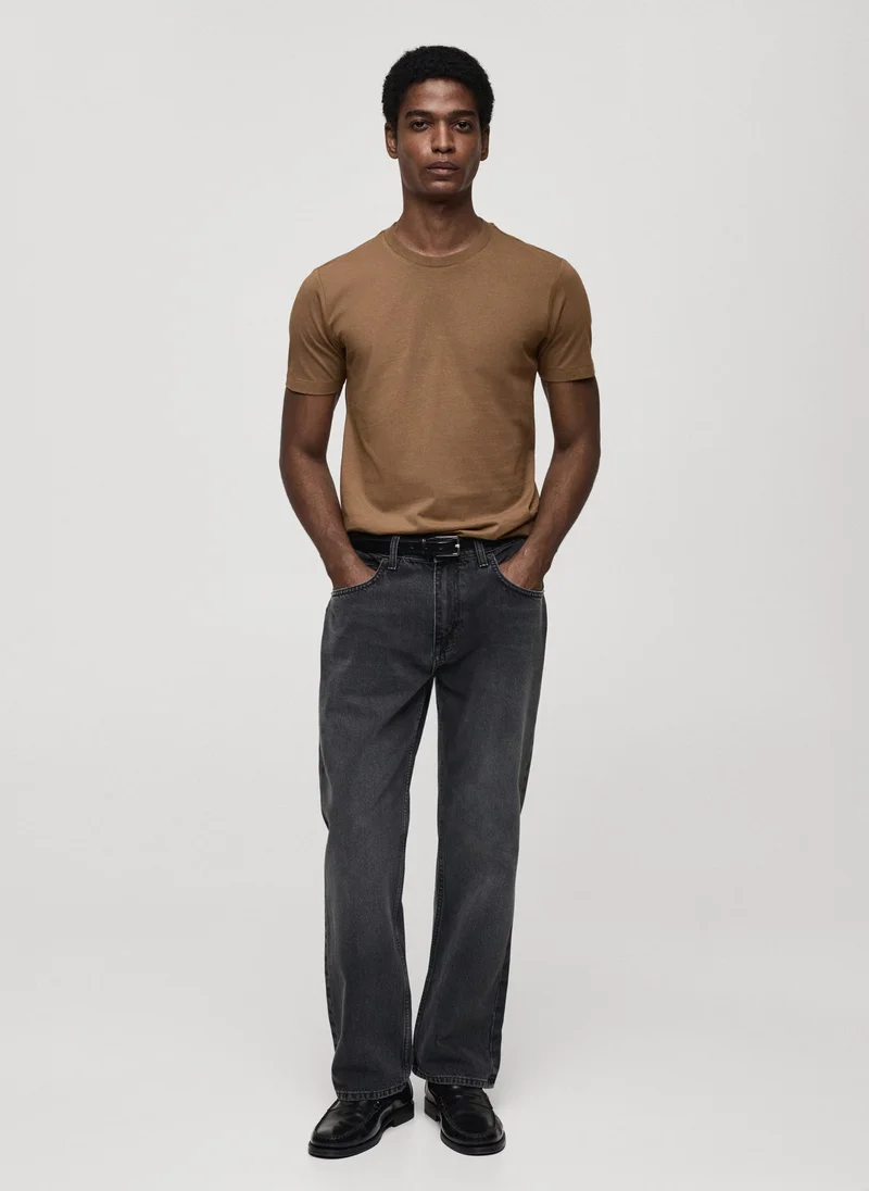 Mango Man Essential Crew Neck T-Shirt