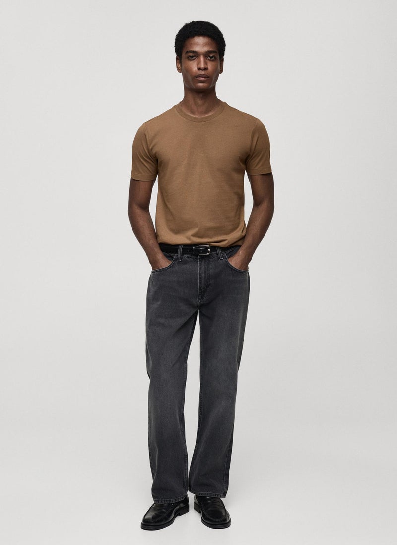 Mango Man Essential Crew Neck T-Shirt  - Image 4