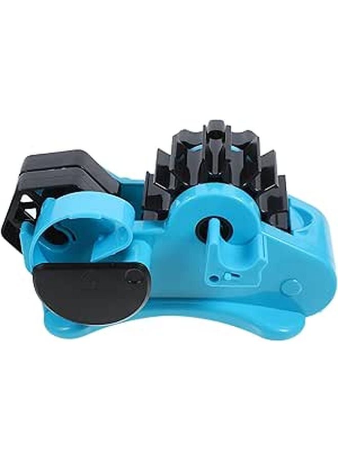 Large Blue Countertop Tape Dispenser Holder Multi Roll Packaging Office Cutting Tool - Image 1