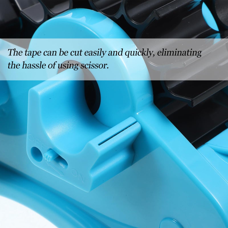 Large Blue Countertop Tape Dispenser Holder Multi Roll Packaging Office Cutting Tool - Image 5