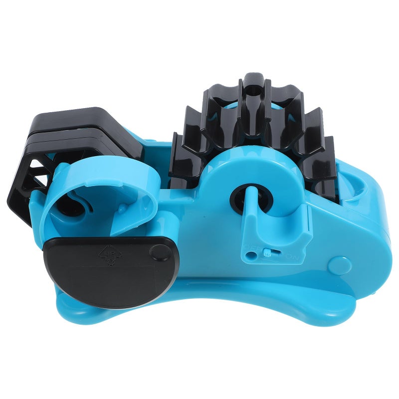 Large Blue Countertop Tape Dispenser Holder Multi Roll Packaging Office Cutting Tool - Image 2