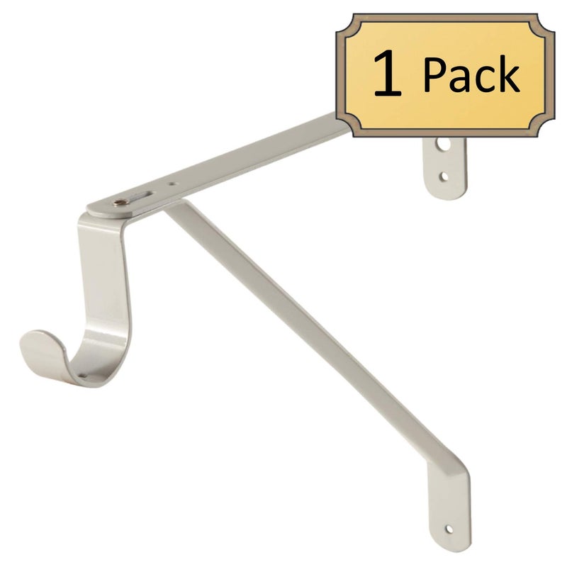 Desunia Adjustable Closet Rod & Shelf Support Bracket - Chrome - 1 Pack - Image 2