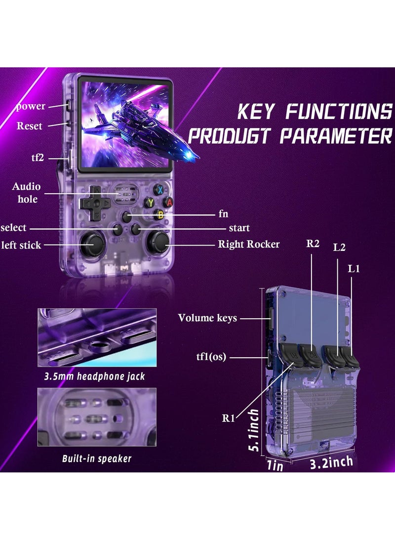 Y&D Handheld Game Console Open Source Linux System 3.5 Inch IPS Screen Portable Handheld Game Console Portable Gaming Device Retro Gaming Classic Games Emulator Console Pocket Game Player - Image 2
