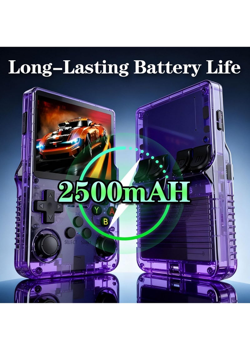 واي آند دي جهاز ألعاب كلاسيكي R36S، جهاز ألعاب محمول مزود بذاكرة 64 جيجابايت محملة مسبقًا بالألعاب، وظيفة حفظ وتحميل الألعاب، شاشة IPS عالية الدقة مقاس 3.5 بوصة، محاكي محمول، جهاز ألعاب ريترو بوكيت PSP، مناسب للعائلة والبالغين وعشاق الألعاب الكلاسيكية. - Image 5