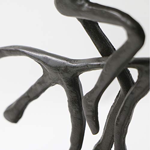 Bitopbi Cast Iron Art Sculpture Home Decoration Statue for The Bicycle Enthusiast Metal Figurine Art Home Décor for Runner Sportsman Cyclist Bicycle Enthusiast (4# Cyclist) - Image 4