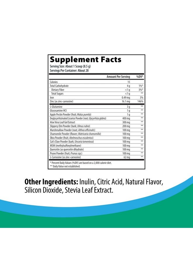 Rootcology by Dr. Izabella Wentz | Gut R&R | Support Gastrointestinal Function and Regularity with Zinc, Licorice, Aloe Vera, and Slippery Elm Extract | Southern Peach Flavor | 238g / 28 Servings - Image 3