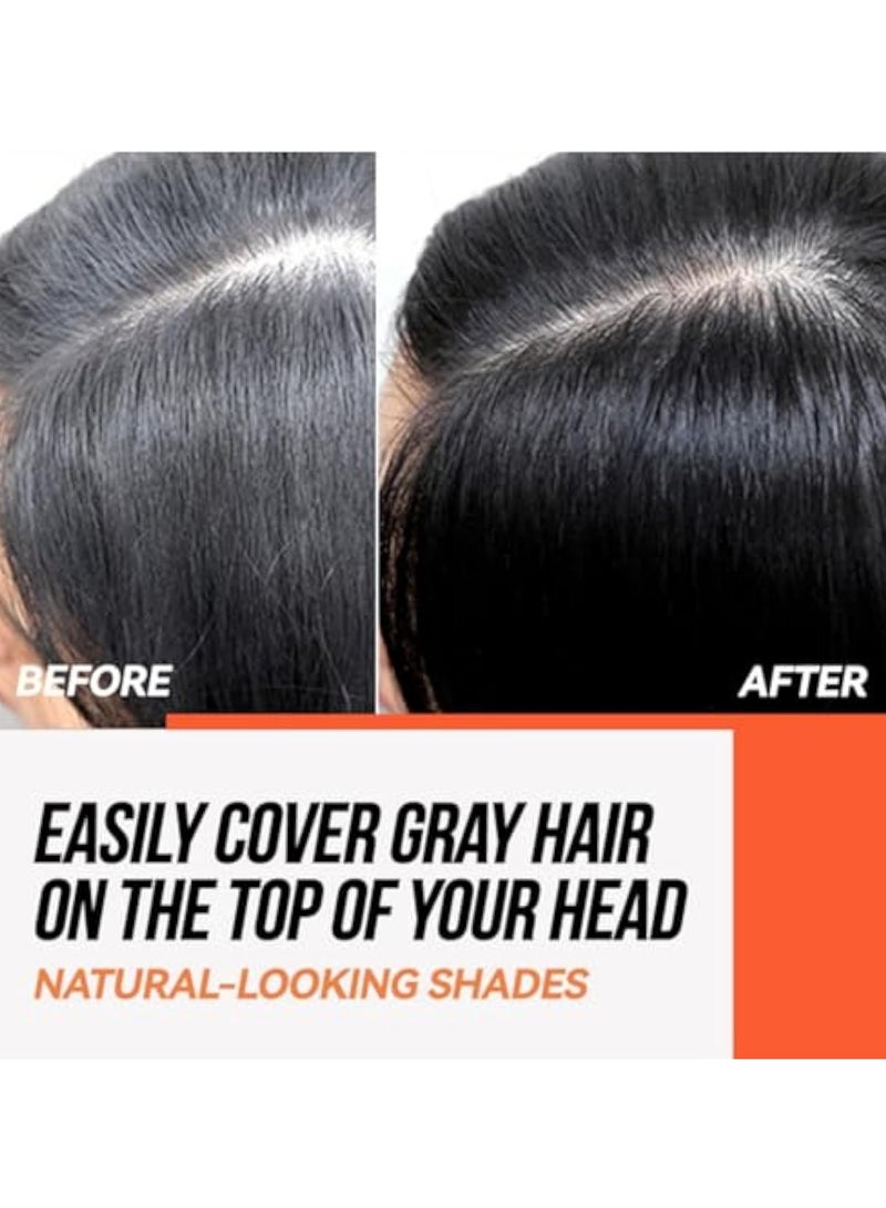 KASTWAVE Root Touch-Up Stick, Hairline Powder, Hair Shadow Powder, Root Coverage, Dark Hair Root Dye Shadow Cover, Quickly Cover Hairline Eyebrow & Beard Line, Root Dye Touch Up, Instantly Shadow Powder, Black - Image 5